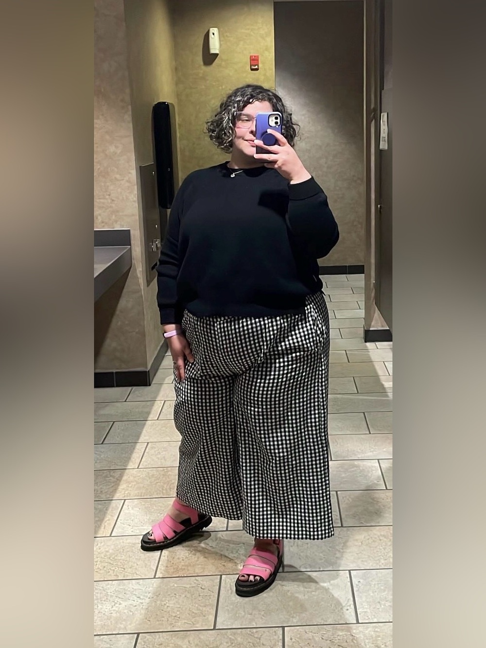 Shiny By Nature Gingham Pants